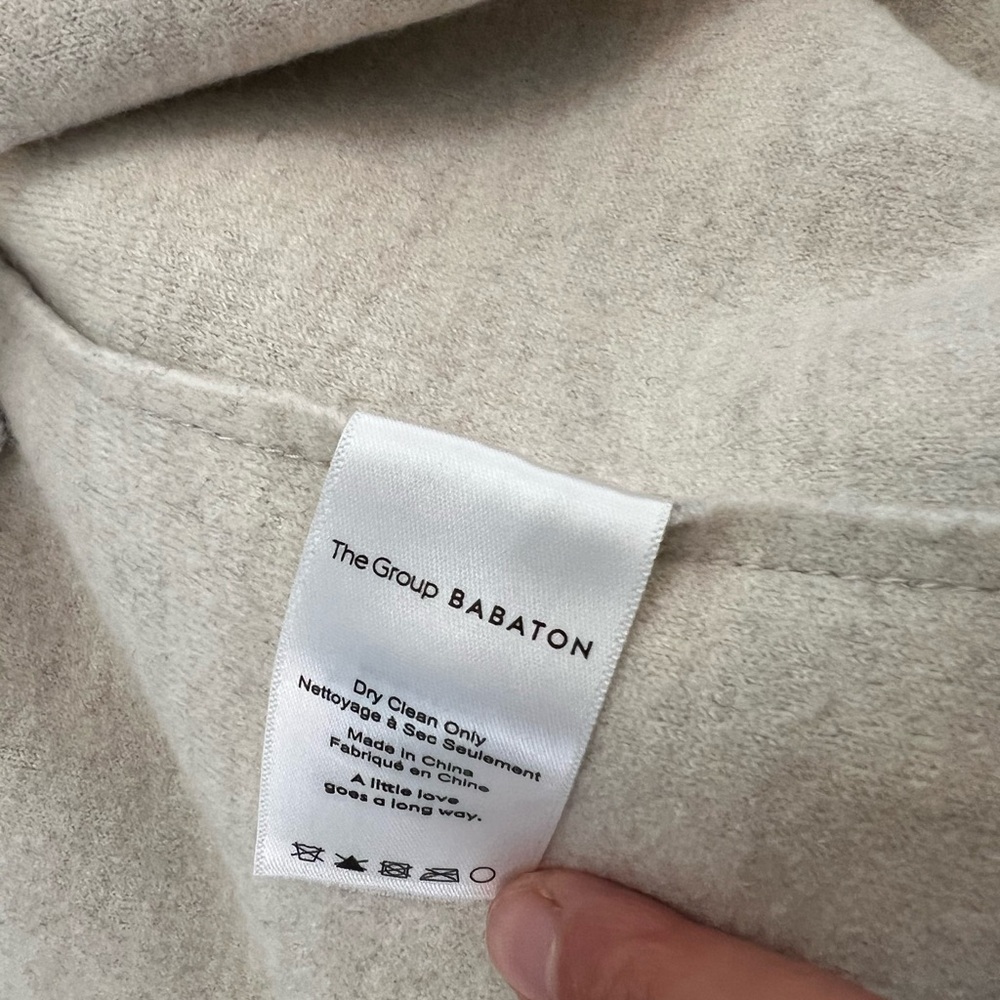 Aritzia Shawl Merino Wool Jacket XS Heather Chrome - Picture 10 of 16